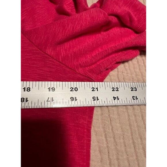 Croft & Barrow Shirt Women's XL Crochet Pink Knit Top Shortsleeve Blouse Tee - Picture 6 of 7